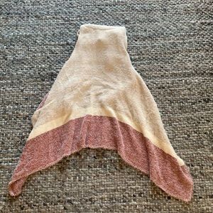 Cream and red cardigan